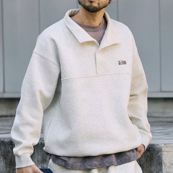 프릭스스토어 빅실루엣 스핀들 박스 원포인트 로고 스냅 버튼 스웨트 8컬러 1023248903157