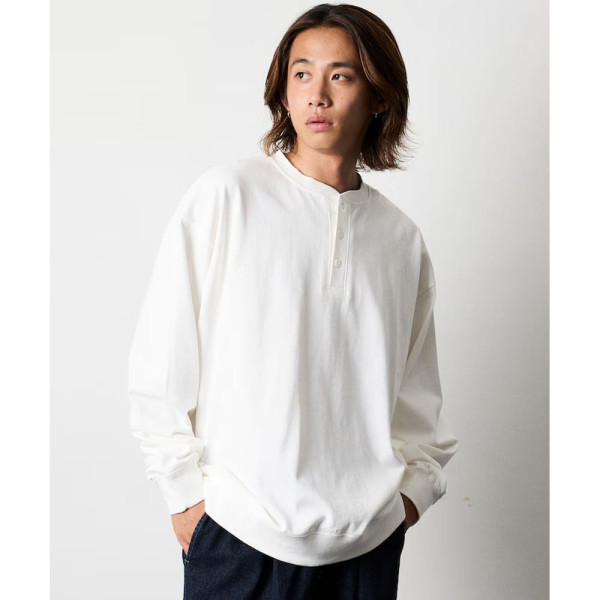 프릭스스토어 빅실루엣 USA 코튼 헨리넥 롱슬리브 티셔츠 5컬러 1223248901263