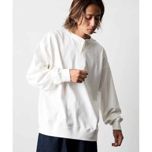 프릭스스토어 빅실루엣 USA 코튼 헨리넥 롱슬리브 티셔츠 5컬러 1223248901263