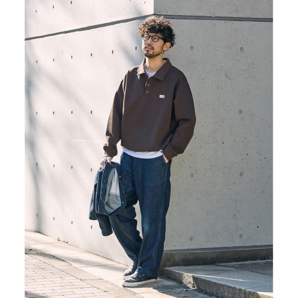 프릭스스토어 빅실루엣 스핀들 박스 원포인트 로고 폴로 카라 스웨트 8컬러 1023248903156