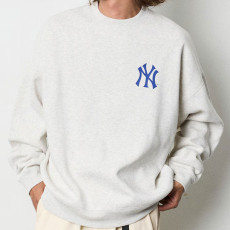 프릭스스토어 MLB×PEANUTS 별주 빅실루엣 백프린트 크루넥 스웨트 티셔츠 양키스 3컬러 1221248900913