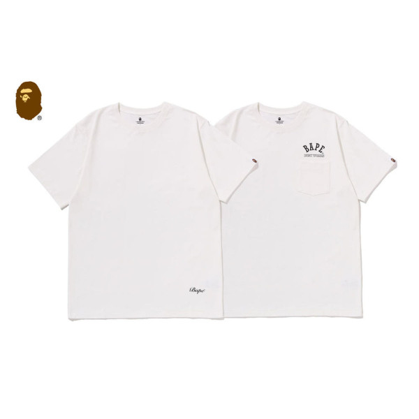 베이프 BAPE 2피스 반팔 티 언더웨어 화이트 1L70183007