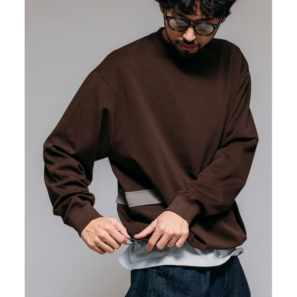 프릭스스토어 퍼스트핸드 사이드 포켓 스핀들 박스 크루넥 스웨트 4컬러 3323234400013