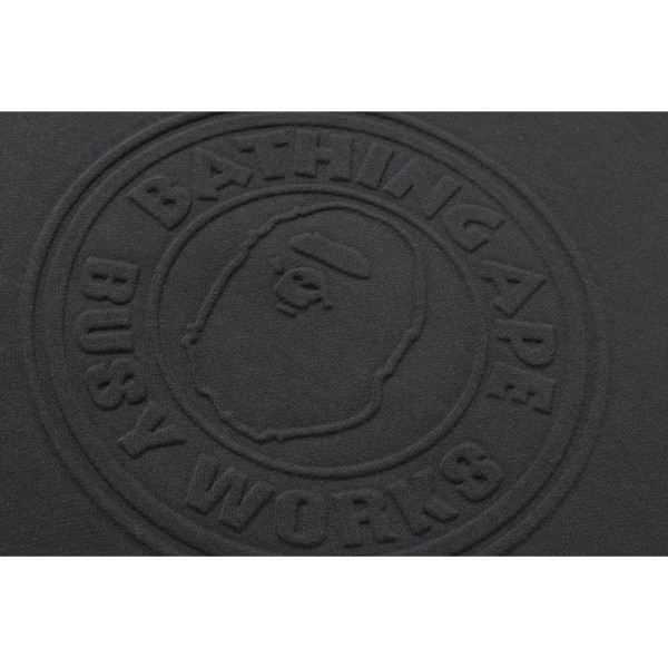 베이프 앰보스 BUSY WORKS 크루넥 맨투맨 블랙 1L70113004