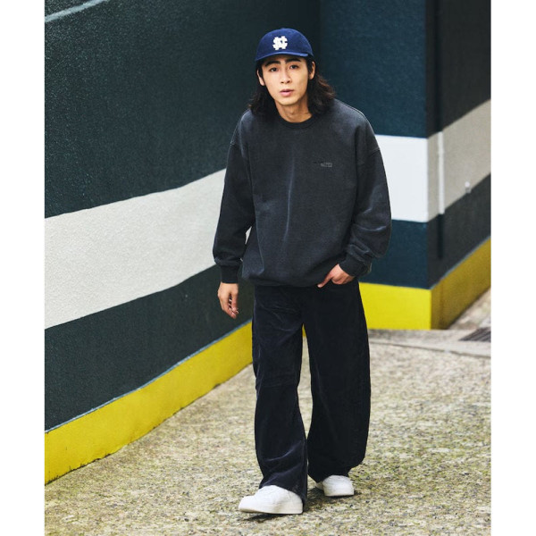 프릭스스토어 노티카 피그먼트 가공 히든 로고 크루넥 스웨트 3컬러 1023207500601