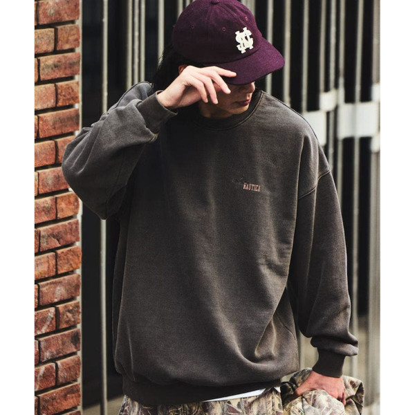 프릭스스토어 노티카 피그먼트 가공 히든 로고 크루넥 스웨트 3컬러 1023207500601