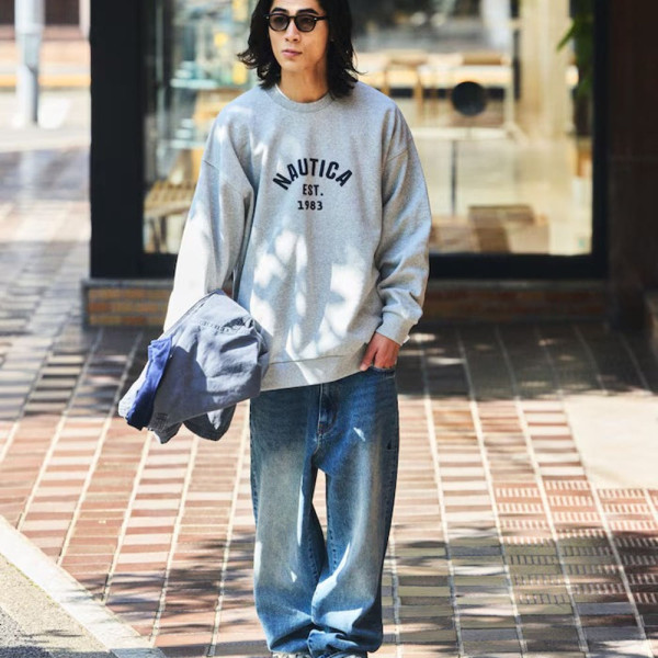 프릭스스토어 노티카 펠트 패치 아치 로고 크루넥 스웨트 3컬러 1023207500602