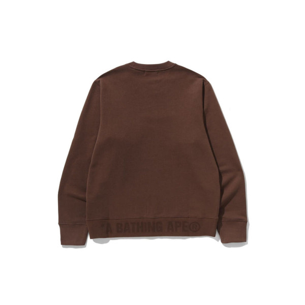 베이프 원포인트 크루넥 스웨트셔츠 4컬러 1L80113306