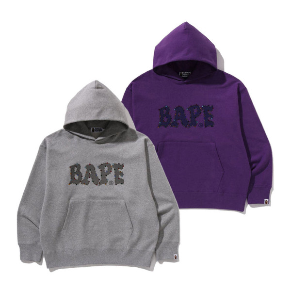 베이프 컬러스톤 베이프 릴렉스핏 풀오버 후디 2컬러 1L80114004