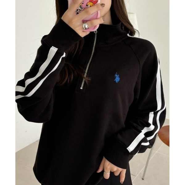 U.S. POLO ASSN. 유에스폴로에센 라인 디자인 하프집 스웻셔츠 반집업 맨투맨 4컬러 85733798 ada1452