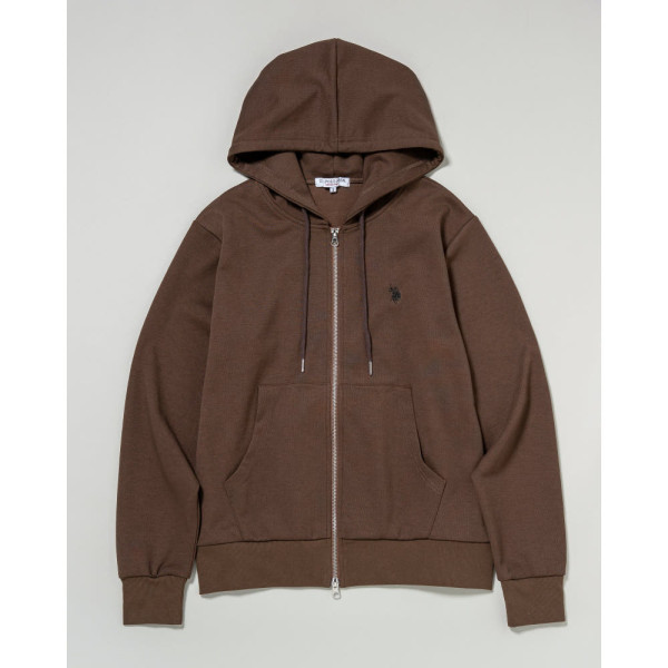 U.S. POLO ASSN. 유에스폴로에센 더블 호스맨 자수 풀 집 후드 4컬러 PLM53327