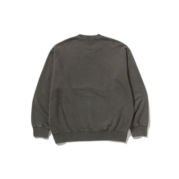 베이프 가먼트 다이 컬리지 릴렉스핏 크루넥 스웨트 셔츠 2컬러 1L80113308