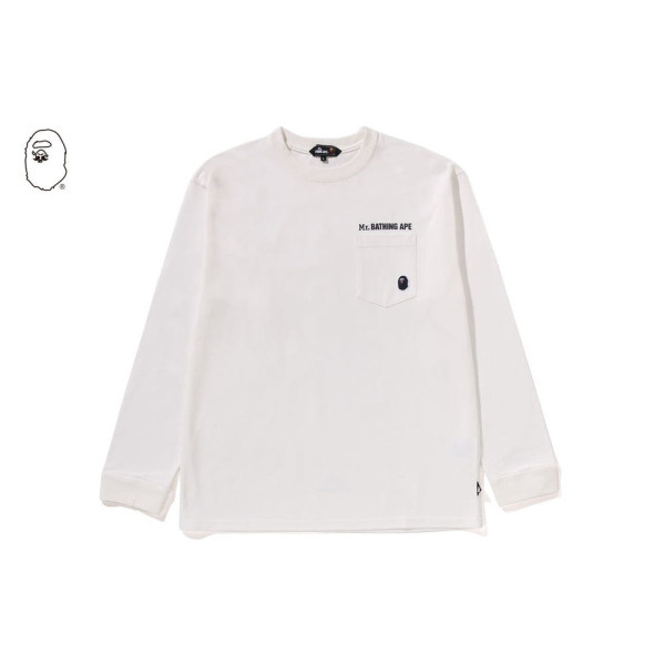 베이프 롱슬리브 포켓 티셔츠 2컬러 7L70111302