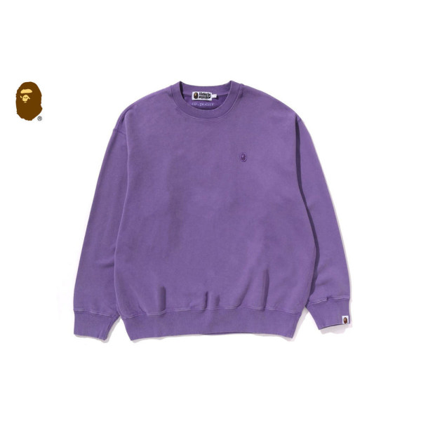 베이프 가먼트 다이 원포인트 릴렉스핏 크루넥 스웨트 셔츠 4컬러 1L80113307