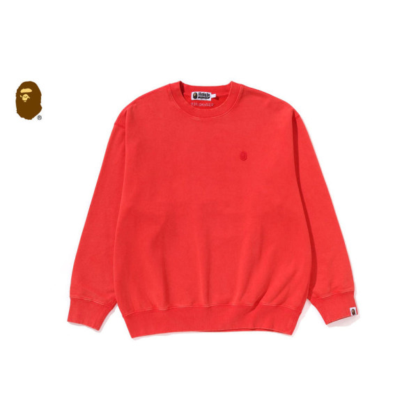 베이프 가먼트 다이 원포인트 릴렉스핏 크루넥 스웨트 셔츠 4컬러 1L80113307