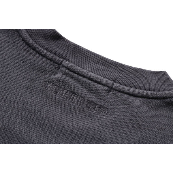 베이프 가먼트 다이 원포인트 릴렉스핏 크루넥 스웨트 셔츠 4컬러 1L80113307