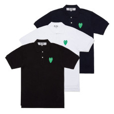 꼼데가르송 PLAY CDG 카라티 반팔 폴로 그린와펜 PK 3컬러 남녀공용 AX-T046-051