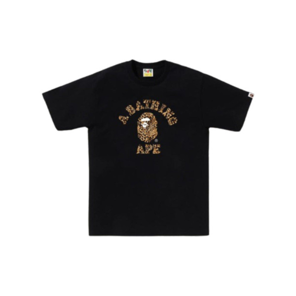 베이프 와일드 레오파드 패턴 콜리지 티셔츠 6컬러 1L80110039