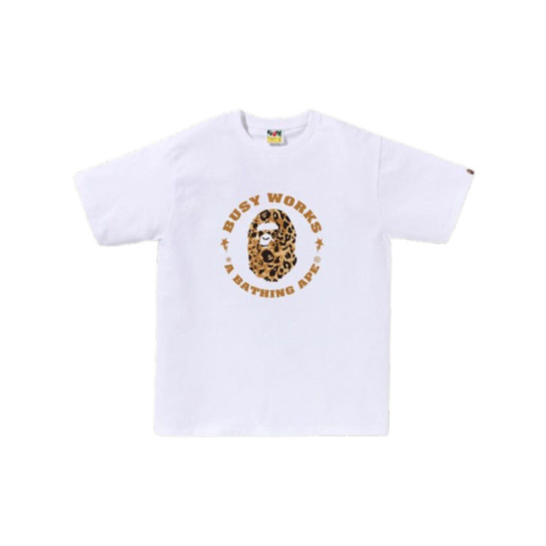 베이프 와일드 레오파드 패턴 비지 워크 스타 티셔츠 3컬러 1L80110041