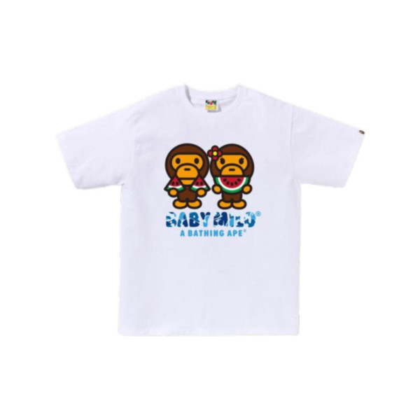 베이프 ABC 카모 베이비 마일로 워터멜론 썸머 반팔티 2컬러 2L72110008