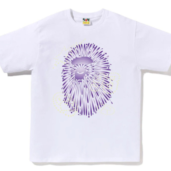 베이프 파이어워크 에이프 헤드 티셔츠1 2컬러 1L72110024