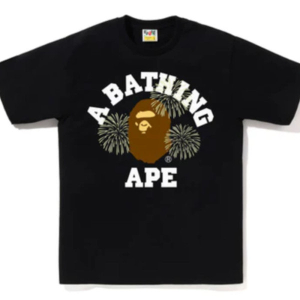 베이프 파이어워크 칼리지 티셔츠 2컬러 1L72110023