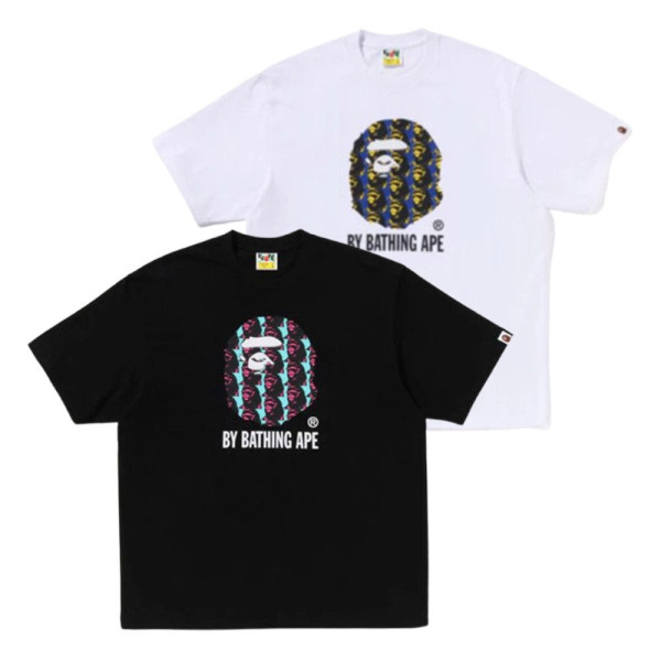베이프 에이프 헤드 패턴 바이 베싱 에이프 릴렉스핏 티셔츠 2컬러 1L80110309