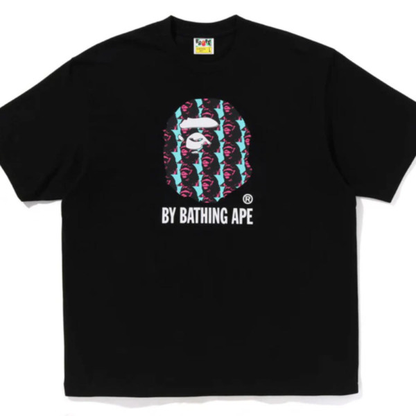 베이프 에이프 헤드 패턴 바이 베싱 에이프 릴렉스핏 티셔츠 2컬러 1L80110309