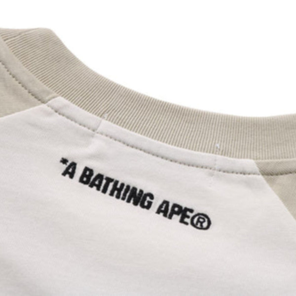 베이프 원 포인트 릴렉스핏 래글런 티셔츠 2컬러 1L80109306