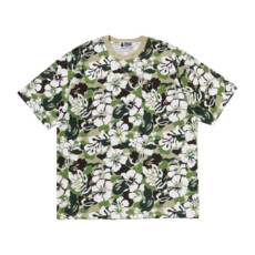 베이프 ABC 리조트 카모 릴렉스핏 티셔츠 그린 1L70109004