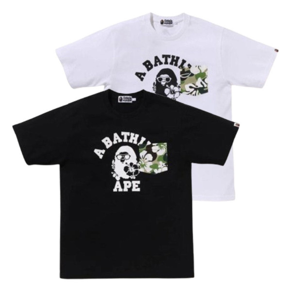 베이프 ABC 리조트 카모 포켓 컬리지 반팔티 2컬러 1L70109003