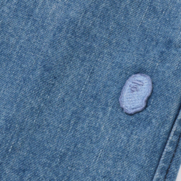 베이프 원포인트 릴렉스 핏 13OZ 데님 팬츠 2컬러 1L30150301