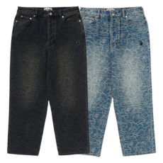 베이프 라인 카모 자카드 원포인트 릴렉스핏 13OZ 데님 팬츠 2컬러 1L30150302