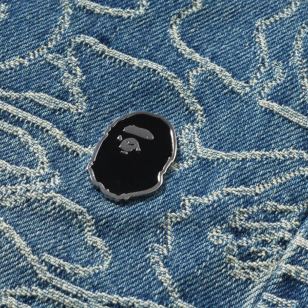 베이프 라인 카모 자카드 원포인트 릴렉스핏 13OZ 데님 팬츠 2컬러 1L30150302