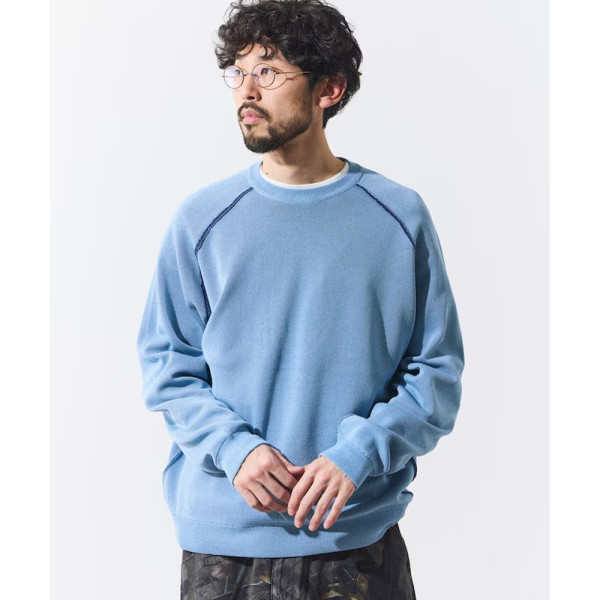 프릭스스토어 쿨 터치 W 페이스 색상 배색 크루넥 니트 3컬러 1030248901931