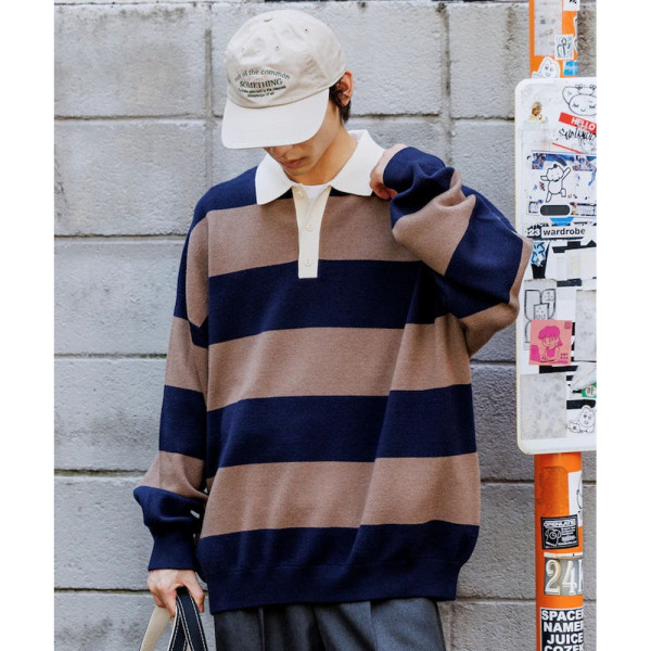 프릭스스토어 빅실루엣 보더 니트 라거 셔츠 3컬러 1231248900192