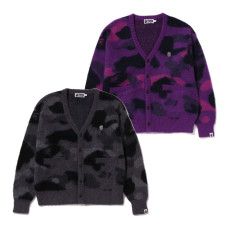 베이프 컬러 카모 모헤어 니트 가디건 2컬러 1L80120302