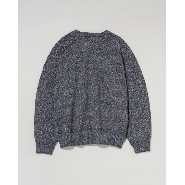 U.S. POLO ASSN. 유에스폴로에센 크루 라글란 니트 더블 호스맨 자수 6컬러 PLM53404