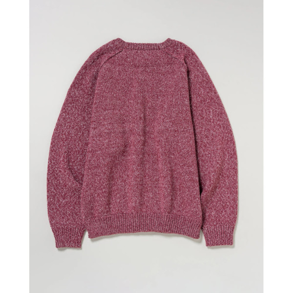 U.S. POLO ASSN. 유에스폴로에센 크루 라글란 니트 더블 호스맨 자수 6컬러 PLM53404