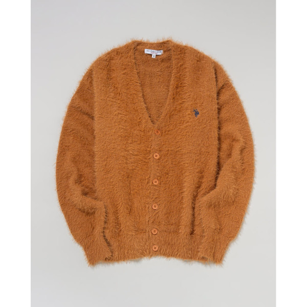 U.S. POLO ASSN. 유에스폴로에센 페더 가디건 더블 호스맨 자수 5컬러 PLM53401