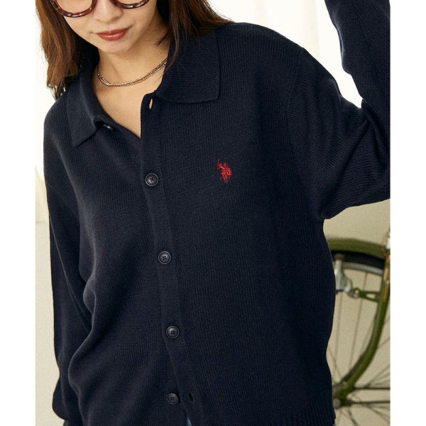 U.S. POLO ASSN. 유에스폴로에센 PUBLUX 별주 폴로 니트 가디건 4컬러 3135291600005