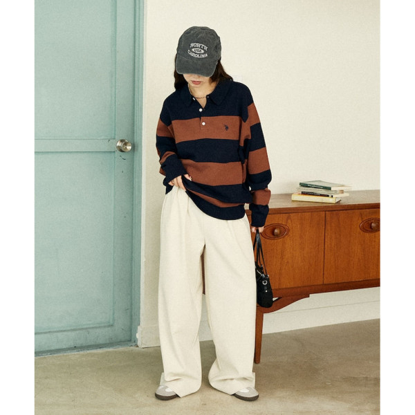 U.S. POLO ASSN. 유에스폴로에센 PUBLUX 별주 스웨트 라이크 니트 폴로 6컬러 3130291600007