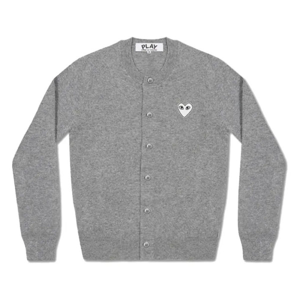 꼼데가르송 PLAY CDG 가디건 화이트와펜 라운드넥 6컬러 남녀공용 AX-N061-051