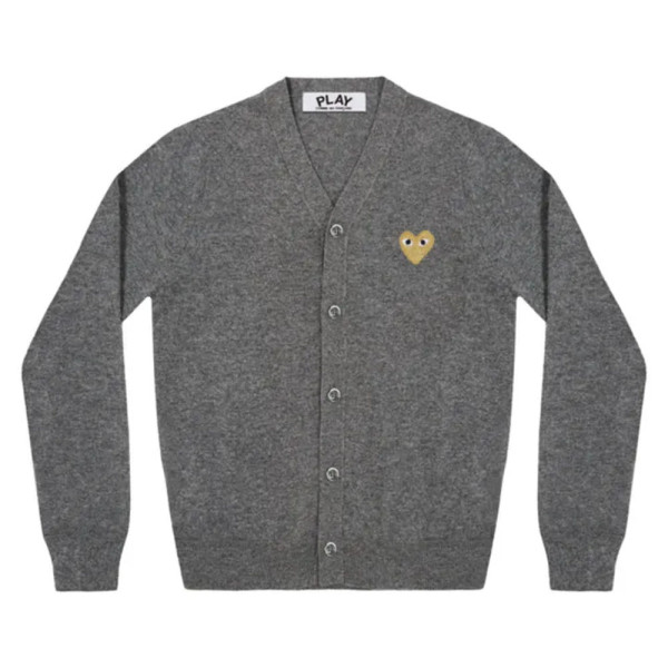 꼼데가르송 PLAY CDG 가디건 골드와펜 브이넥 3컬러 남녀공용 AX-N050-051