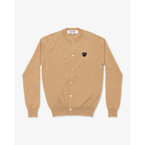 꼼데가르송 PLAY CDG 가디건 라운드넥 라인스톤 블랙와펜 남녀공용 3컬러 AX-N805-051