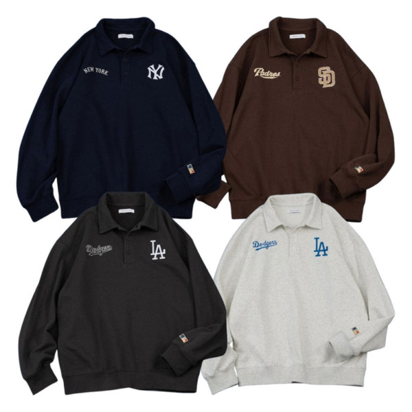 프릭스스토어 MLB 폴로 칼라 스웨트 4컬러 1023248903117