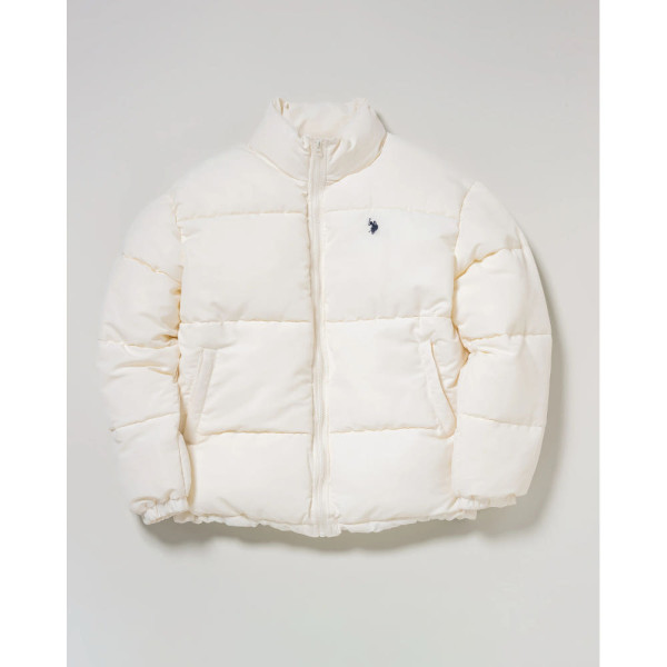 U.S. POLO ASSN. 유에스폴로에센 스탠드 집업 패딩 자켓 더블 호스맨 자수 3컬러 PLM53809