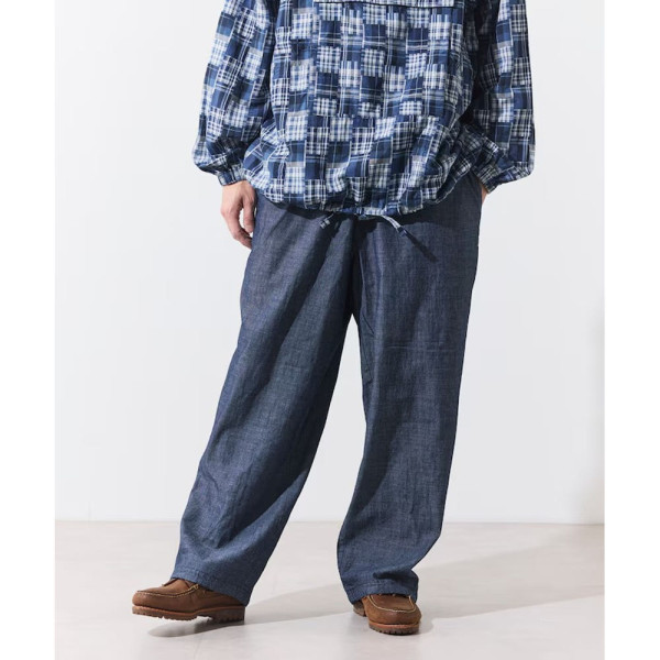 프릭스스토어 힌슨 별주 샴브레이 릴랙스핏 이지 팬츠 2컬러 1043233600054