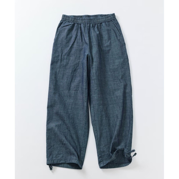 프릭스스토어 힌슨 별주 샴브레이 릴랙스핏 이지 팬츠 2컬러 1043233600054