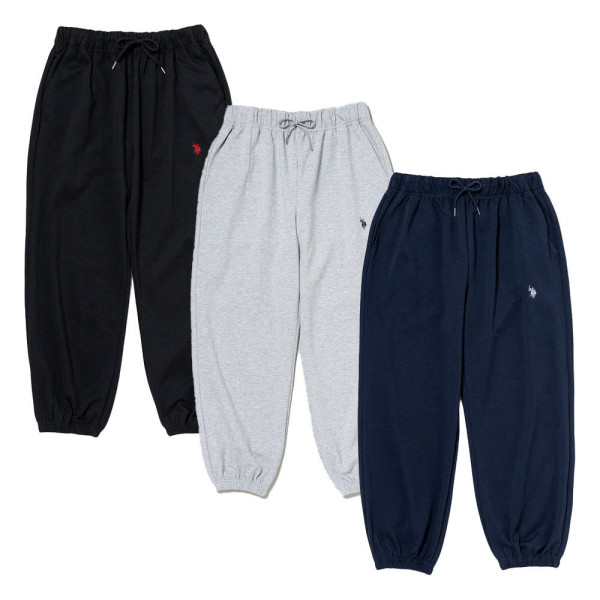 U.S. POLO ASSN. 유에스폴로에센 더블 호스맨 자수 스웨트 팬츠 3컬러 PLM53330